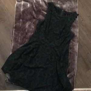 Forest green lace dress